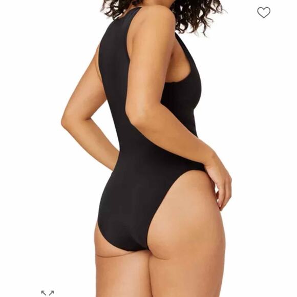 Andie Malibu Snap Front One Piece Swimsuit Black Size Large - Picture 8 of 9